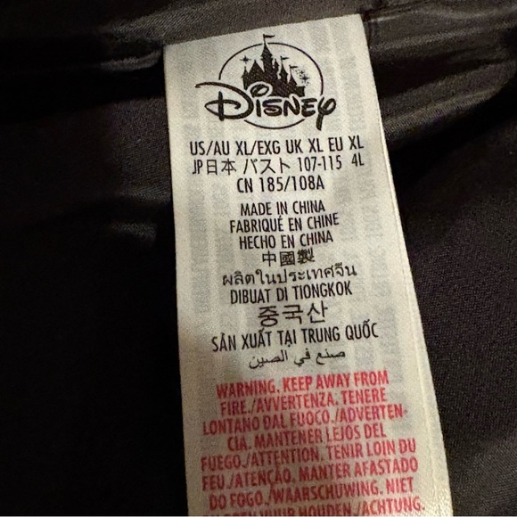Disney Jacket Puffer Faux Zip Up Coat Hoodie Size XL - Picture 10 of 12